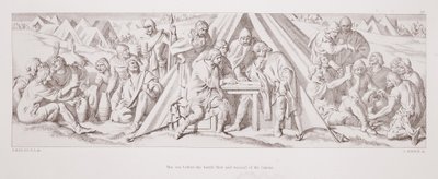 The eve before the battle, riot and wassail of the Saxons, from 